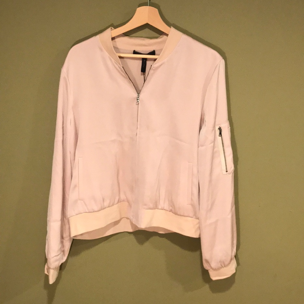 BCBG Silky Varsity Jacket